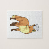 Fox as Cook mit Koch Hut Puzzle (Horizontal)