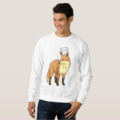Fox as Cook mit Koch Hut Sweatshirt (Vorne ganz)