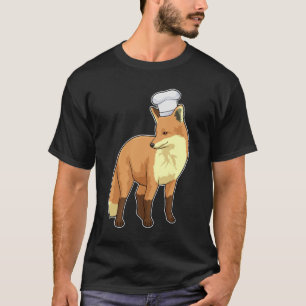 Fox as Cook mit Koch Hut T-Shirt