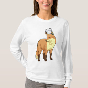 Fox as Cook with Chef hat T-Shirt