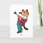 Fox as Groom mit Anzug Karte (Rückseite)