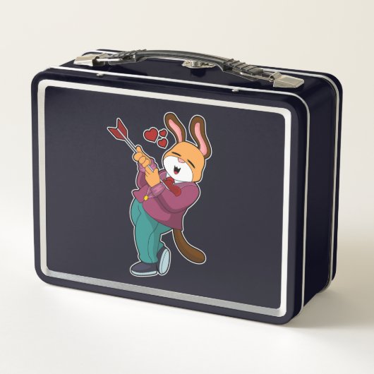 Fox as Groom mit Anzug Metall Brotdose (Rückseite)