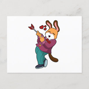 Fox as Groom mit Anzug Postkarte