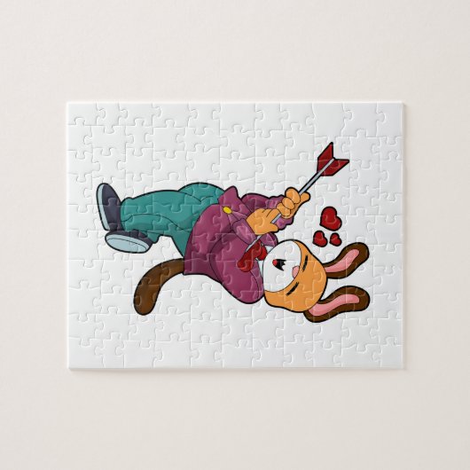 Fox as Groom mit Anzug Puzzle (Horizontal)