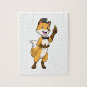 Fox as Groom mit Hochzeitsring Puzzle (Vertikal)
