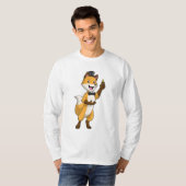 Fox as Groom mit Hochzeitsring T-Shirt (Vorne ganz)