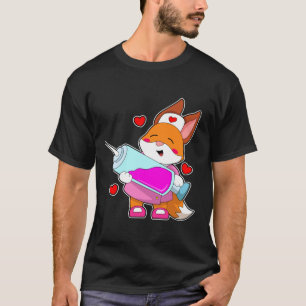 Fox as Nurse with Spritze T-Shirt