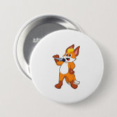 Fox as Sänger mit Mikrofon Button (Vorne & Hinten)