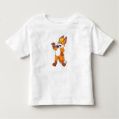 Fox as Sänger mit Mikrofon Kleinkind T-shirt (Vorderseite)