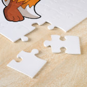 Fox as Sänger mit Mikrofon Puzzle (Seite)