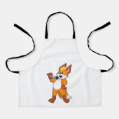 Fox as Sänger mit Mikrofon Schürze (Vorderseite)