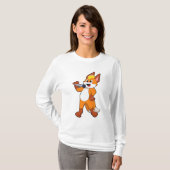 Fox as Sänger mit Mikrofon T-Shirt (Vorne ganz)