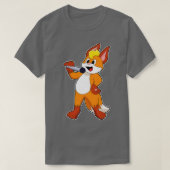 Fox as Sänger mit Mikrofon T-Shirt (Design vorne)
