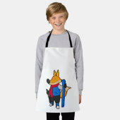 Fox as Skier mit Ski Schürze (Getragen)