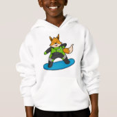 Fox as Snowboarder with Snowboard Hoodie (Vorderseite)