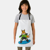 Fox as Snowboarder with Snowboard Schürze (Insitu)
