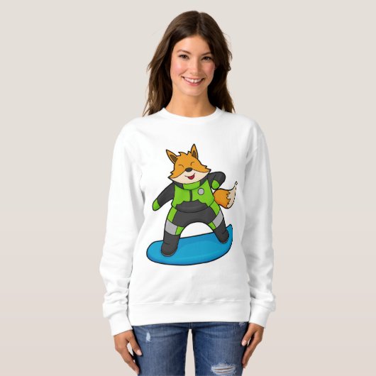 Fox as Snowboarder with Snowboard Sweatshirt (Vorne ganz)