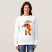 Fox as Warrior with Sword & Scarf Sweatshirt (Vorne ganz)