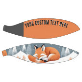 Fox Asleep in Snow Winter Wildnis Natur Basketball (Panele)