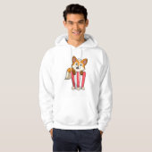 Fox at Eating with Popcorn Hoodie (Vorne ganz)