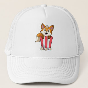 Fox at Eating with Popcorn Truckerkappe