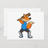 Fox auf Cricket mit Cricket Flex Postkarte (Vorne/Hinten)