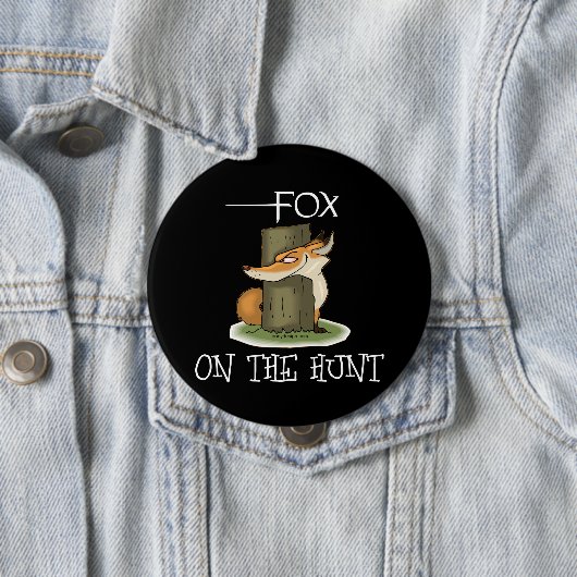 Fox auf der Jagd Button (Beispiel)