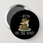 Fox auf der Jagd Button (Vorne & Hinten)
