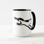 Fox auf der LaufTasse Tasse (VorderseiteRechts)