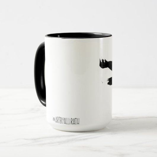 Fox auf der LaufTasse Tasse (Vorderseite Links)