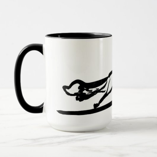 Fox auf der LaufTasse Tasse (Links)