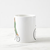 Fox auf Fahrrad Kaffeetasse (Mittel)