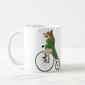 Fox auf Fahrrad Kaffeetasse (Links)