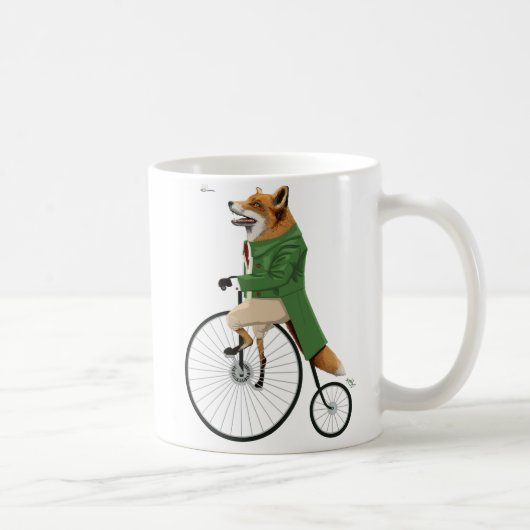 Fox auf Fahrrad Kaffeetasse (Rechts)