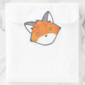 Fox-Aufkleber Runder Aufkleber (Tasche)