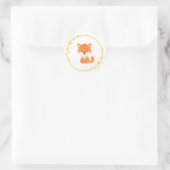 Fox-Aufkleber Runder Aufkleber (Tasche)
