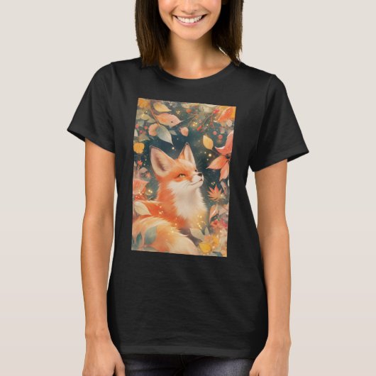 Fox Autumn Embrace T-Shirt (Vorderseite)