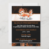 Fox Autumn Walk - Wildlife Birthday Einladungen (Vorderseite)