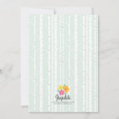 Fox Baby Boy Baby Dusche Einladung (Rückseite)