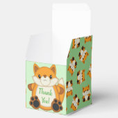 Fox Baby Dusche grün Geschenkschachtel (Geöffnet)