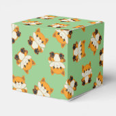 Fox Baby Dusche grün Geschenkschachtel (Rückseite)