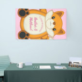 Fox Baby Dusche Pink Banner (Messeveranstaltung)