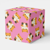 Fox Baby Dusche Pink Geschenkschachtel (Rückseite)