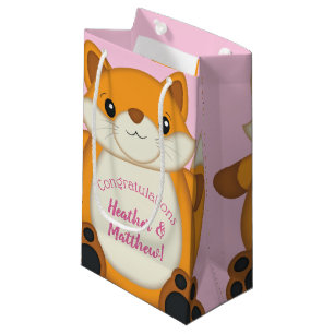Fox Baby Dusche Pink Kleine Geschenktüte