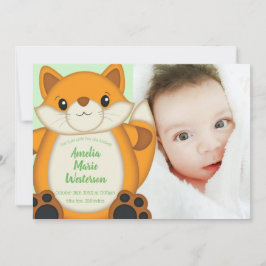 Fox Baby Dusche Woodland Animal Einladung