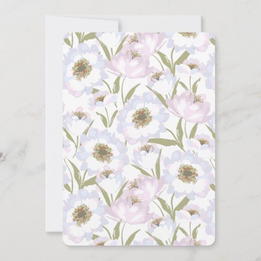 Fox Baby Es ist kalte Außendusche Einladung (Rückseite)