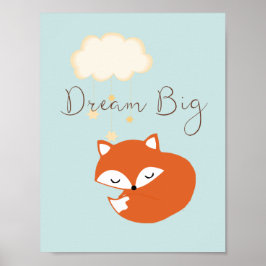 Fox Baby Kinderzimmer Poster