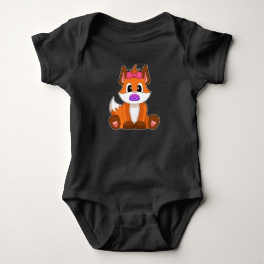 Fox Baby Schnuller Strampler (Vorderseite)