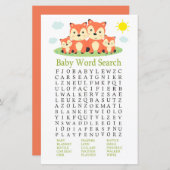 Fox Baby Shooter Word Search Game (Vorne/Hinten)