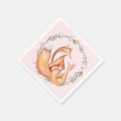 Fox Baby Shower Napkins Serviette (Ecke)